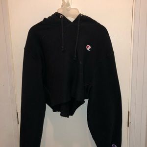 Champion cropped hoodie